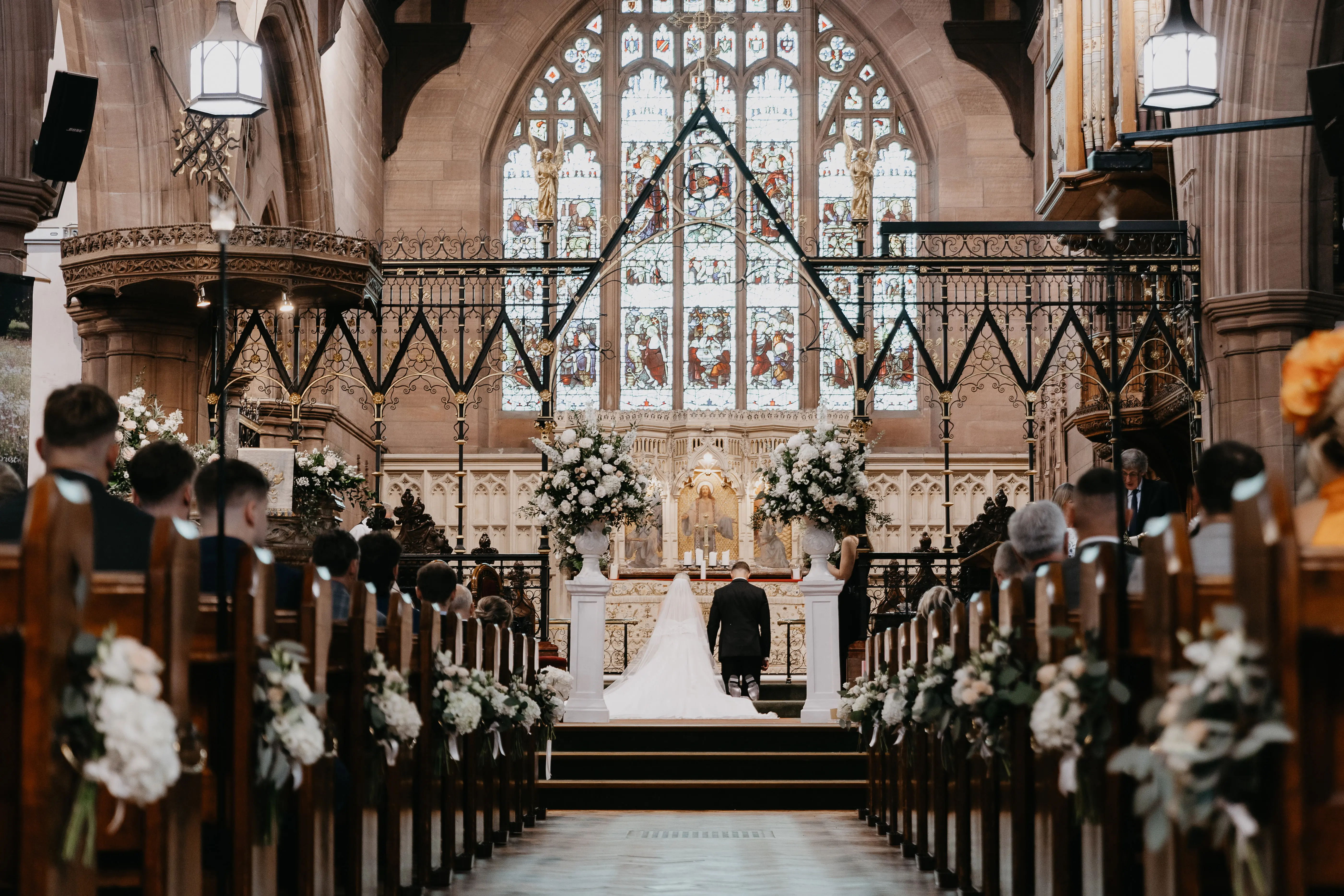 June White Church wedding flowers in Liverpool